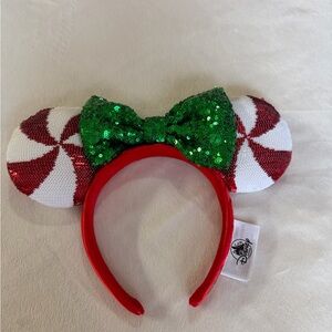 Christmas Disney Headband- Candy cane